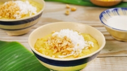 How to cook green bean dessert with coconut milk